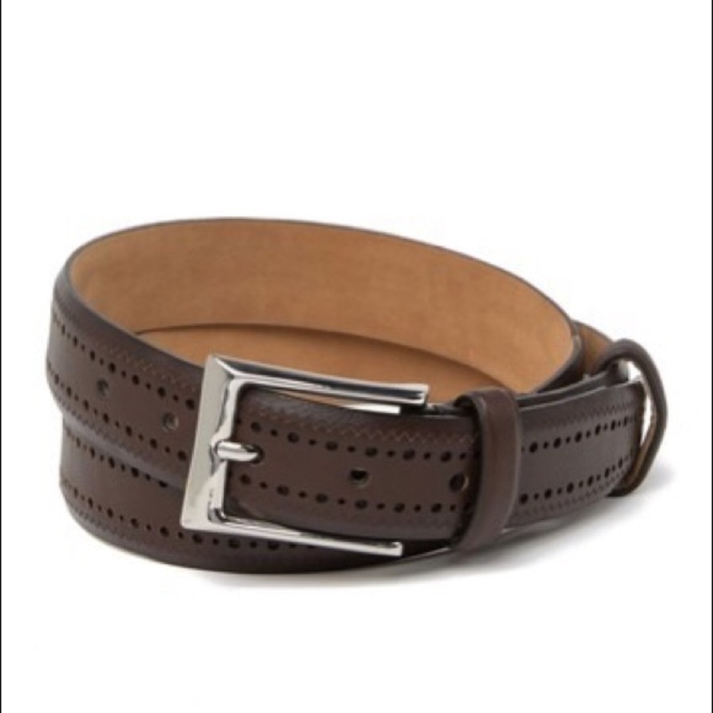 COLE HAAN “Standard Stitched” Leather Belt